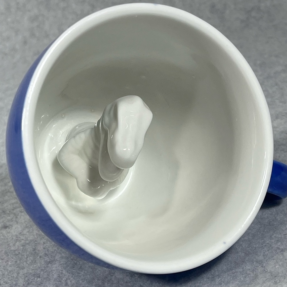 Dinosaur T-Rex Ceramic Blue Coffee Mug Surprise 3D Creature Cups 11 FL Oz Cup‎ - Picture 5 of 10